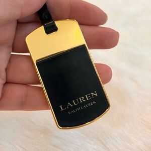 Lauren Ralph Lauren Bag Charm Black and Gold